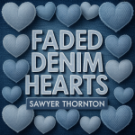 Faded Denim Hearts