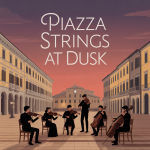 Piazza Strings at Dusk