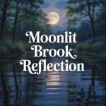 Moonlit Brook Reflection